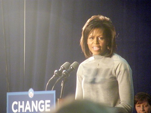 Michelle Obama in Fort Wayne Indiana by Wendy Piersall Michelle Obama photo