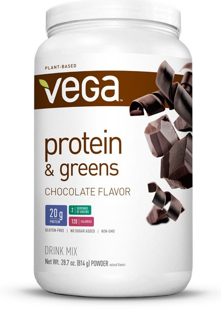 Vega Protein and Greens Powder Review (Chocolate, Tub)