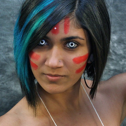 Saboten-Con Friday Portraits by kevin dooley Cool girl face painting photo