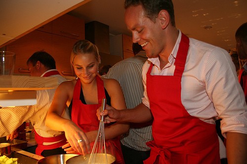 Active cooking at Foodlab Stockholm by K.I.T. Cooking photo
